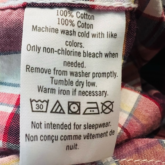 Janie and Jack Plaid Button-Down Shirt Size 8 Long Sleeve - Picture 3 of 7